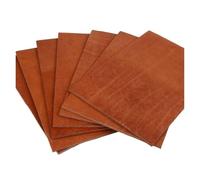 BPABDEITR Pezzi di Pelle Bovina conciata al vegetale Pieno Fiore 5 mm di Spessore Varie Misure(10x10cm)