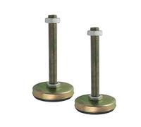 BPABDEITR Piedino regolabile M18 Filettatura M20 100-150 mm Base 85 mm Altezza 30 mm Zinco Confezione da 2(M20x100mm)