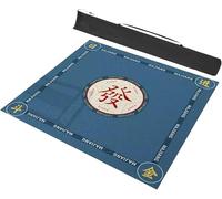 BPABDEITR Tappetino Da Gioco Mahjong Blu Di Varie Dimensioni for Poker Domino(31.5x31.5inch/80x80cm)