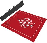 BPABDEITR Tappetino for Giochi Da Tavolo E Mahjong Con Custodia Multicolore, Dimensioni Multiple(Red,27.6x27.6inch/70x70cm)