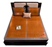 BPABDEITR Tappetino rinfrescante pieghevole in seta di ghiaccio di bambù carbonizzato a doppia faccia for letto, diverse misure(90 * 190CM)