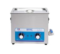 BPAC Pulitore ad ultrasuoni con serbatoio da 6 litri, ad ultrasuoni, analogico, pulitore ad ultrasuoni per gioielli, potenza 180 W, dispositivo per privati e professionali, marca francese