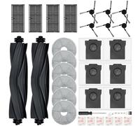 Bpbdzz 32 pezzi accessori per Dreame L10s Ultra Gen 3/X40 Ultra Complete/X40 Master per Mova P50 Pro/P10, 2 spazzole principali, 4 filtri, 6 spazzole laterali, 6 sacchetti per la polvere
