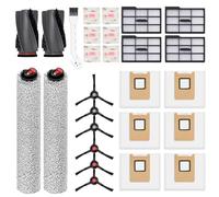 Bpbdzz Set di 26 pezzi di ricambio per eufy E25 Omni: 1 paio di spazzole principali, 2 panni per scooter, 4 filtri lato destro, 6 spazzole laterali, 6 sacchetti per la polvere, 6 pietre profumate, 1