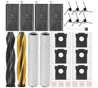 Bpbdzz Set di 27 accessori per robot aspirapolvere Dreame Aqua10 Ultra Roller Complete, 2 spazzole principali e panni rotoli, 4 filtri, 6 sacchetti per la polvere e pietra profumata piatta e spazzole