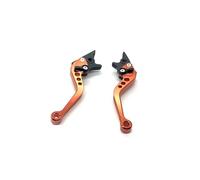 BPBHFFNMW Leve Freno Frizione 1 Paio di Leve Maniglia Freno Frizione Motociclo Maniglia Leva Freno Doppio Disco Adatto per La Maggior Parte degli Accessori per Motocicli manopola Frizione(Orange)