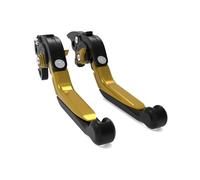 BPBHFFNMW Leve Freno Frizione Moto per CB500F per CB500X/CBR500R per CL500 per Z125 Pieghevole Regolabile Allungabile Leva Freno Frizione Leva Freno manopola Frizione(Black Gold)