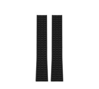 BPBZUTUMDZ Cinturino for orologio in gomma siliconica 21mm Plaid Nero Blu Marrone Cinturino da uomo adatto for Patek Philippe Aquanaut 5164A 5167A 5168A(Black-NO BK)