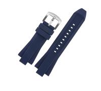 BPBZUTUMDZ Cinturino in gomma siliconica 29 * 13mm Giunto convesso Nero Arancione Blu Cinturino da uomo adatto for MICHAEL adatto for KORS MK8184 8729 9020 8730 8761 8152(Blue-S pin)
