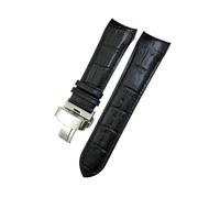 BPBZUTUMDZ Cinturino in pelle 22mm 23mm 24mm adatto for Tissot 1853 Couturier T035 T035627 T035410 Strumenti cinturino orologio marrone nero(Black-Silver,23mm)