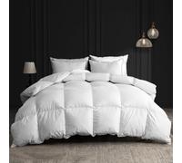 BPC Piumino D'oca Singolo 100% Cotone Organico, 50% Piumino e 50% Piuma 4 Stagioni, Piumone 155x220 cm Medio Calore, Piumini 220x155 con Certificato Oeko-Tex e RDS, Peso del Riempimento: 1000g