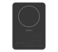 Belkin BoostCharge Batterie Externe Magnétique 5000mAh, Chargeur Portable Fin Avec Anneau Magnétique Et Port USB-C, Power Bank pour iPhone, Galaxy, Pixelsnap, iPad, Tablette, Câble USB-C Inclus, Noir