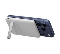 Belkin BoostCharge Power Bank Magnetico 5000mAh Qi2 15W, Caricatore Wireless con Supporto Estraibile, Cavo USBC Incluso, Caricatore Portatile per iPhone, AirPods, Galaxy, Pixelsnap, iPad, Bianco