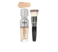 BPerfect Fondotinta Chroma Cover (30 ml) e pennello kabuki