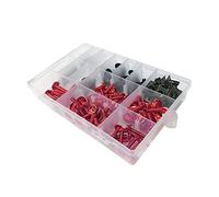 BPILOT Viti per carrozzeria per Suzuki GSXR600 GSXR750 GSXR1000 GSXR 600 GSXR 750 GSXR 1000 K1 K2 K3 K4 K5 K6 K7 K8 K9 195/PCS Kit Bullone Carena Universale Viti di Fissaggio (Color : Red)