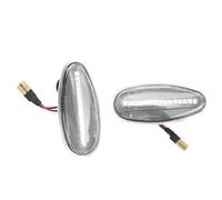 Bpjikxf Car Laterale Indicatore LED Indicatore Laterale Lampada Direzione Per Mitsubishi Per Pajero Per Shogun 3 Per Lo Sport K9 Per Galant Per Outlander Per Lancer(Dynamic Crystal)