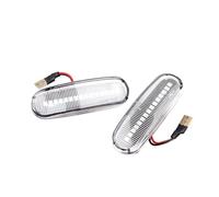 Bpjikxf Car Laterale Indicatore Posizione Laterale A LED Dinamica Sequenziale Per Fiat Per Panda MK2 Mk3 Per Grande Per Punto 199 Per Doblò Per Fiorino 3 Per Idea 350(Dynamic Crystal)