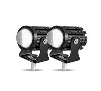Bpjikxf Faro Motocicletta Barra Luminosa Fendinebbia Ausiliaria Fari 12V 24V Proiettore LED Giallo Bianco Per Moto(2piece Yellow No Switch)