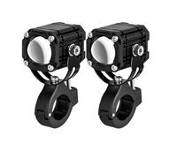 Bpjikxf Faro Motocicletta Barra Luminosa Fendinebbia Ausiliaria Fari 12V 24V Proiettore LED Giallo Bianco Per Moto(2piece A No Switch)