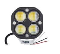Bpjikxf Faro Motocicletta Faretti Lavoro LED 3 Pollici 12V/24V Fari Moto Barra Fendinebbia 4x4 Fuoristrada ATV(1piece white yellow)
