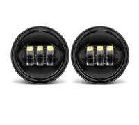 Bpjikxf Faro Motocicletta Fendinebbia LED Moto 4.5" Pollici Sorpasso Ausiliarie 4.5" Per Electra Per Glide Per Ultra Per Limited Per FLHTK 2010-2016(Black no halo)