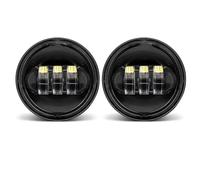 Bpjikxf Faro Motocicletta Fendinebbia LED Moto 4.5" Pollici Sorpasso Ausiliarie 4.5" Per Electra Per Glide Per Ultra Per Limited Per FLHTK 2010-2016(Black no halo)