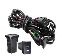 Bpjikxf Fendinebbia Per Citroen Per Berlingo B9 2012 2013 2014 2015 2X Auto Luce Nebbia Montaggio Dell'occhio Angelo DRL Daytime Per Corsa E Jogging 30W 8000LM(Harness Wire)