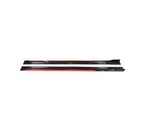 Bpjikxf Minigonne Laterali universali Auto Gonna Laterale Universale per Auto 8 Pezzi 2.2m Splitter Aletta Spoiler per Clio Kangoo Master Modus per Twingo(Red And Black 2.18m)