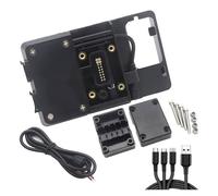 Bpjikxf Supporto Navigatore GPS Motocicletta Per BENELLI Per TRK502 Per TRK 520X Per Jinpeng Per TRK502 X Staffa Navigazione Mobile GPS Piastra Staffa Supporto Telefono Supporto(A)