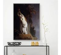 BPJSTU Andromeda incatenata alla roccia di Rembrandt, stampe su tela, dipinto di fama mondiale, poster, quadro moderno, decorazione da parete per la casa (30x45 cm/senza cornice).