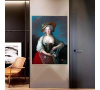 BPJSTU Élisabeth Vigée Le Brun Madame Elisabeth 1782" Stampe su tela Dipinto Estetica Immagine Sfondo Decorazione per la casa (80x110 cm/Senza cornice)