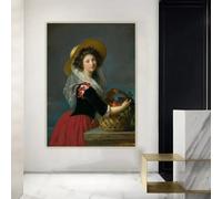 BPJSTU Élisabeth Vigée Le Brun Ritratto di Marie Gabrielle de Gramont, Duchesse de Caderousse Stampe su tela Decorazione pittorica (80x100 cm/Senza cornice)