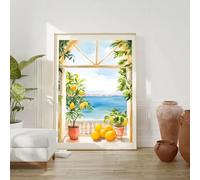 BPJSTU La Dolce Vita Poster e stampa su tela Retro Spritz dipinto Positano Italia Viaggio Arte murale Decorazione per la casa (40x60cm/senza cornice)