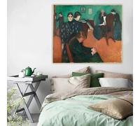 BPJSTU Morte nella stanza del malato, 1893, di Edvard Munch, stampe su tela, dipinto, opera d'arte, quadro, sfondo da parete, decorazione per la casa (50x65 cm/senza cornice)