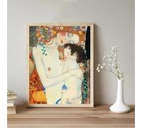 BPJSTU Stampa su tela dell'artista Gustav Klimt, collezione classica, fiori astratti, paesaggio, poster, arte murale, soggiorno, arredamento per la casa (60x80 cm/senza cornice).