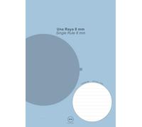 BPM Cuaderno A4 Una Raya 8 mm: 120 páginas · Renglones simples · Tamaño A4 (21 × 29,7 cm)