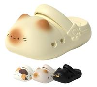 Bpoeee Cat Paw Slides Women EVA Summer Sandals Arch Support Thick Sole Breathable Non-Slip Indoor Outdoor House Shoes (cat-1,38-39)