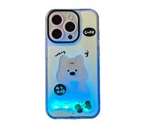 Bpoeee Christmas Light-Up for iPhone Case, Luminous Cartoon Cat & Dog for iPhone Case (#4,13 Pro)