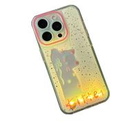 Bpoeee Christmas Light-Up for iPhone Case, Luminous Cartoon Cat & Dog for iPhone Case (#5,14 Pro Max)