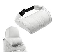 Bpoeee Memory Foam Car Headrest Neck Pillow for Driving. (White,Headrest)