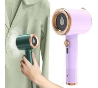 Bpoeee Portable Mini Ironing Machine Steamer, Travel Mini Steam Iron, Handheld Mini Ironing Machine for Clothes (Purple)
