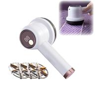 Bpoeee Rechargeable Fabric Hairball Trimmer, Portable Rechargeable Fabric Shaver Lint Remover, Rechargeable Lint Remover Sweater Defuzzer, Electric Hairball Trimmer (White)