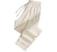 Bpoeee Women's Ultra Stretch Ice Silk Comfort Casual Pants, Lightweight Quick Dry Comfortable Pull On Travel Hiking Active Trousers (Apricot (Straight-Leg),5XL)