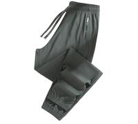 Bpoeee Women's Ultra Stretch Ice Silk Comfort Casual Pants, Lightweight Quick Dry Comfortable Pull On Travel Hiking Active Trousers (Army Green (Cuffed),XL)