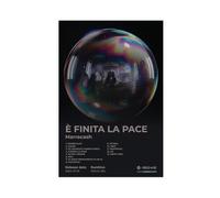 bpoejge Marracash - Poster su tela, motivo: rapper hip hop, album rap con copertina "È FINITA LA PACE", decorazione artistica da parete per soggiorno, camera da letto, 30 x 45 cm