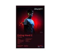 bpoejge Poster con Tony Boy, motivo: Rapper Hip Hop, musica rap album Going Hard, 2 copertine, su tela, idea regalo, decorazione per camera da letto, ufficio, camera da letto, regalo, 30 x 45 cm