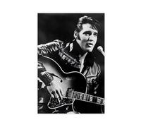 bpoejge Poster su tela con ritratto esclusivo del cantante rock Elvis Presley, decorazione per camera da letto, ufficio, camera da letto, regalo, 20 x 30 cm