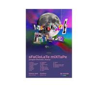 bpoejge Thasup, Poster in tela con stampa di rapper, cantante hip hop, album rap SFaCioLaTe MiXTaPe, decorazione per camera da letto, per ufficio, camera da letto, regalo, 20 x 30 cm