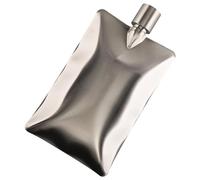 Bppa-frree - Bottiglia d'acqua piatta, da viaggio, sottile, riutilizzabile, a prova di perdite, per campeggio, in acciaio, piccola bottiglia d'acqua per hanndbag
