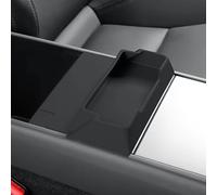 BPQYSBLD per Tesla Model Y Juniper 2025 2026 Contenitore Portaoggetti per Bracciolo con Console Centrale Portaocchiali Vassoio per Bracciolo Accessorio in Silicone,Blackstyle